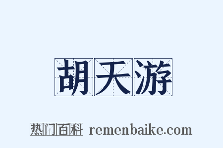 胡天游是什么意思的图片